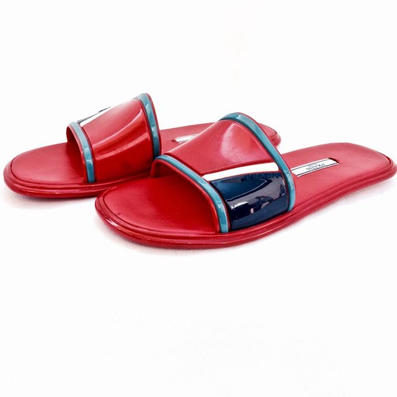 PRADA Forma Flat Slide Sandal Sz. 7 - Picture 1 of 9